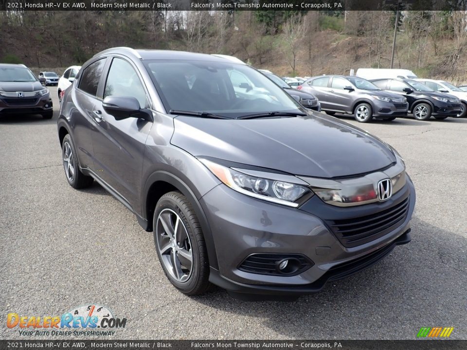 2021 Honda HR-V EX AWD Modern Steel Metallic / Black Photo #5