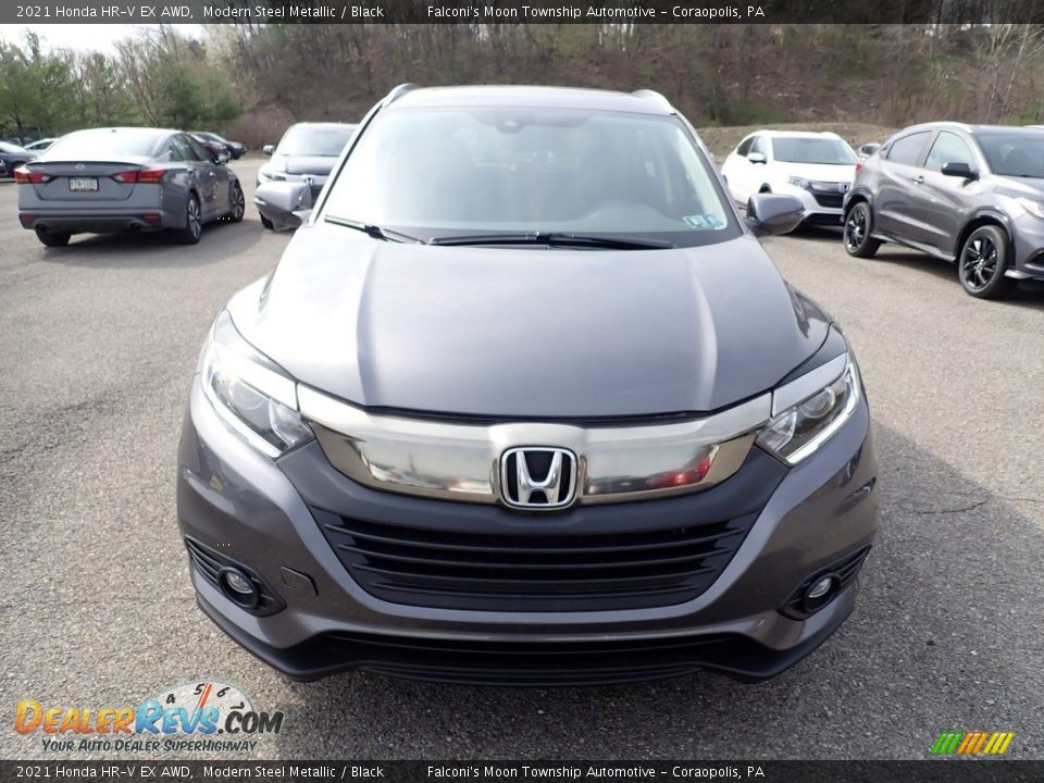 2021 Honda HR-V EX AWD Modern Steel Metallic / Black Photo #6