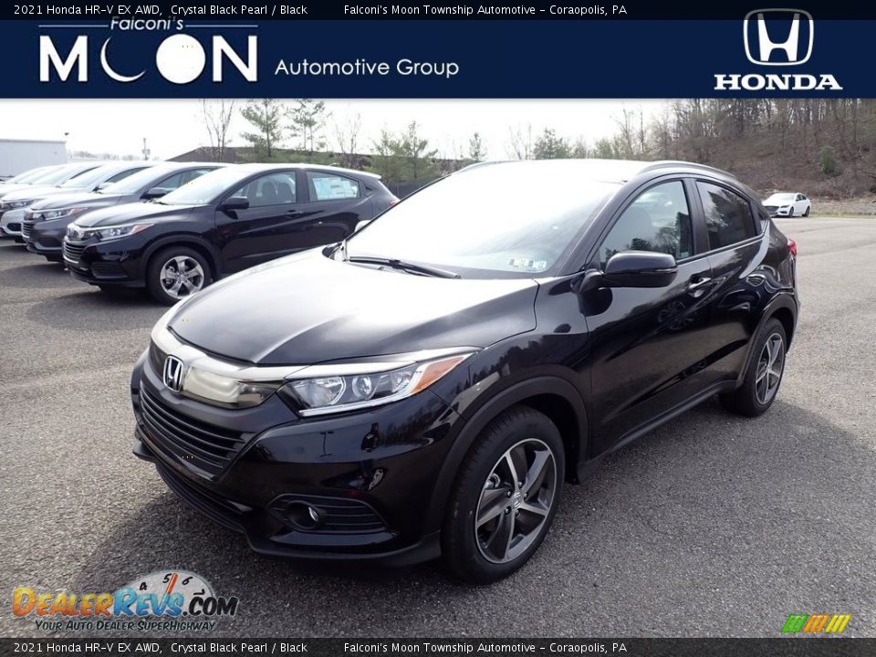 2021 Honda HR-V EX AWD Crystal Black Pearl / Black Photo #1