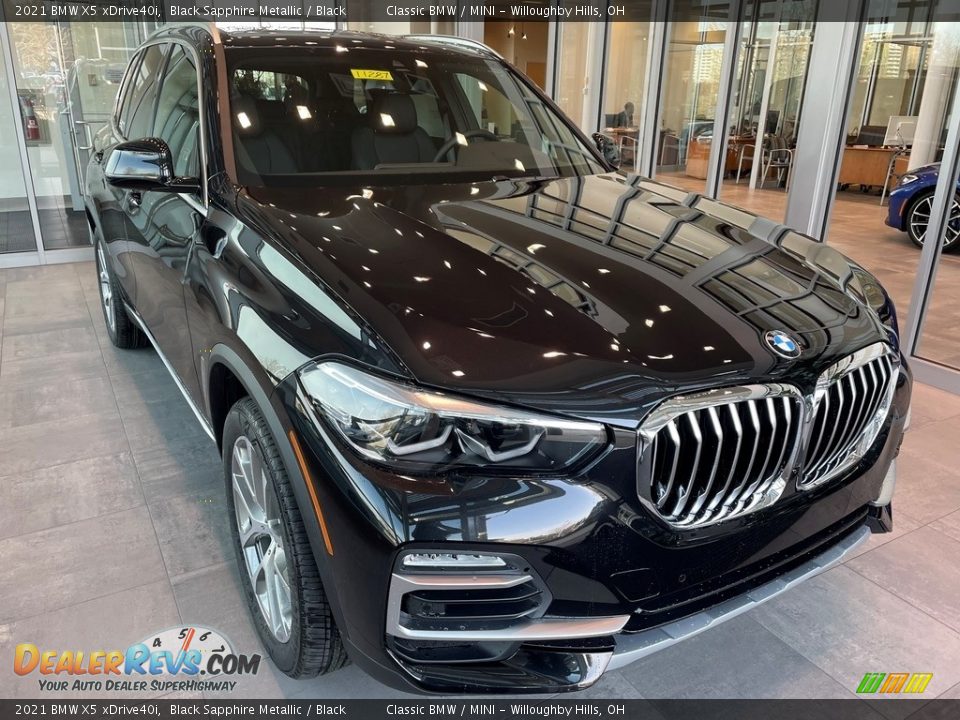 2021 BMW X5 xDrive40i Black Sapphire Metallic / Black Photo #1