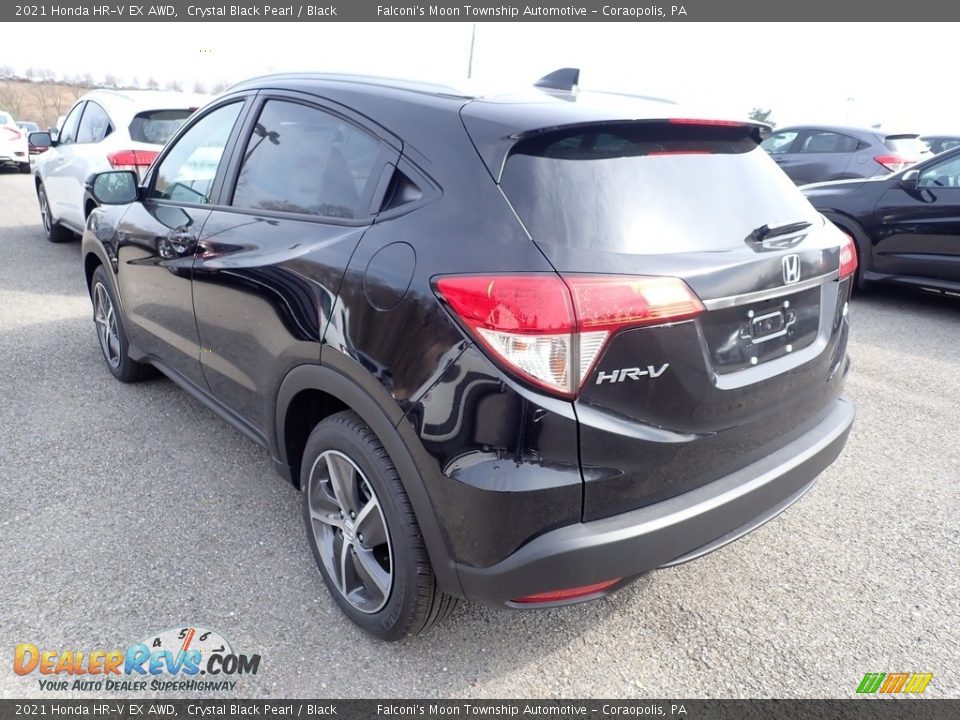 2021 Honda HR-V EX AWD Crystal Black Pearl / Black Photo #2