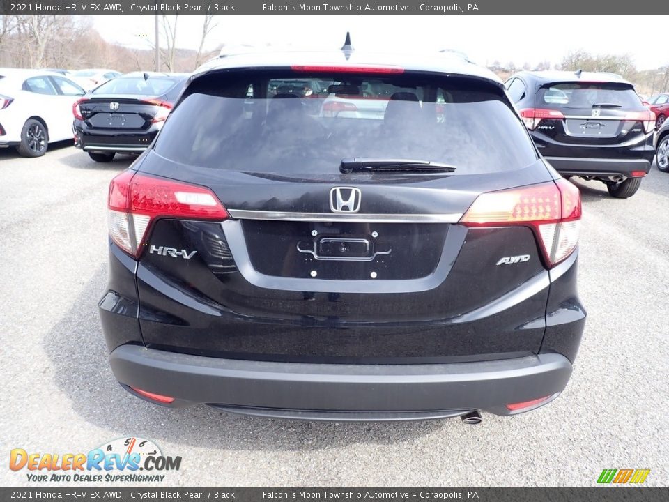 2021 Honda HR-V EX AWD Crystal Black Pearl / Black Photo #3