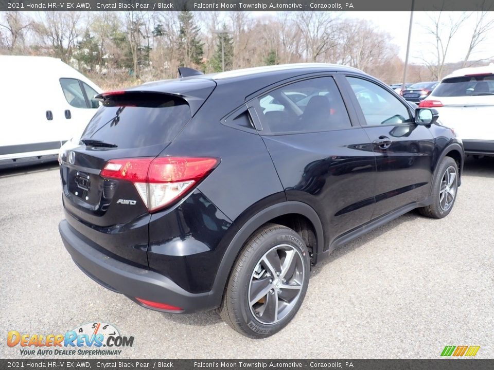 2021 Honda HR-V EX AWD Crystal Black Pearl / Black Photo #4