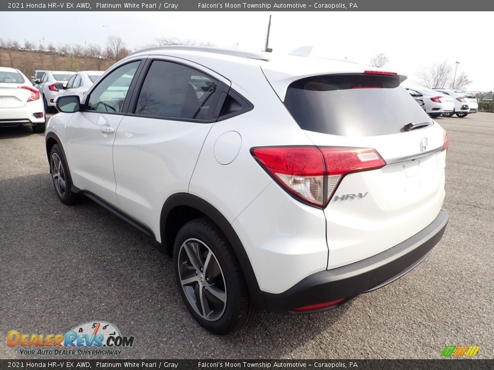 2021 Honda HR-V EX AWD Platinum White Pearl / Gray Photo #2