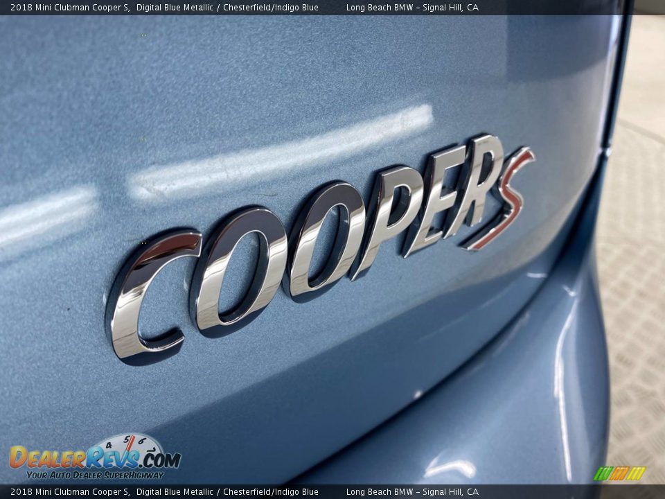 2018 Mini Clubman Cooper S Digital Blue Metallic / Chesterfield/Indigo Blue Photo #11