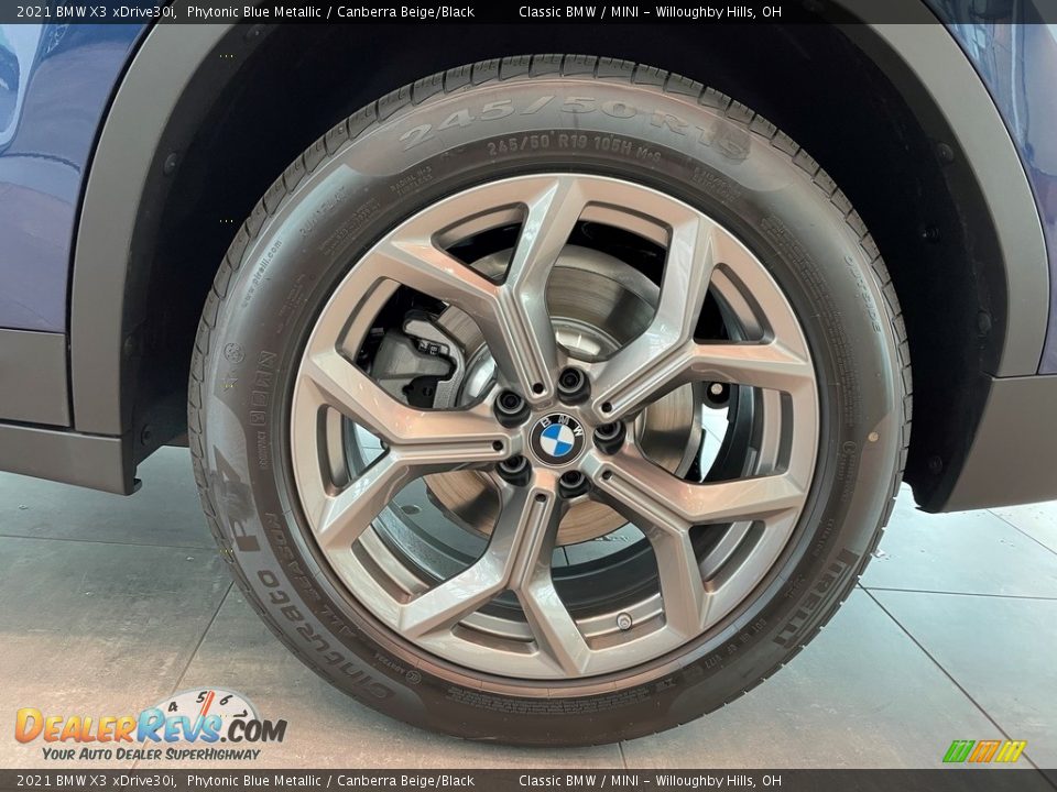 2021 BMW X3 xDrive30i Phytonic Blue Metallic / Canberra Beige/Black Photo #5