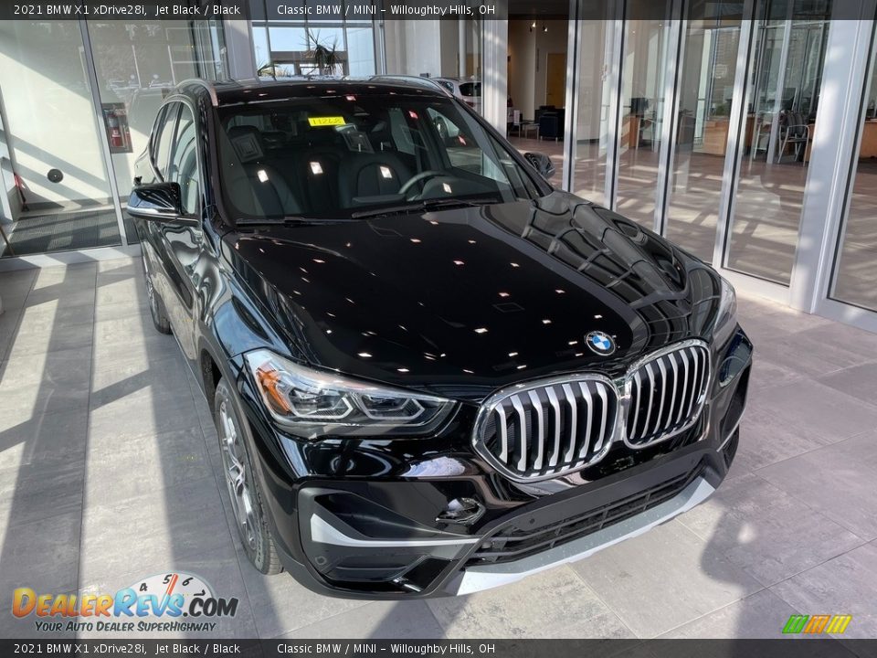 2021 BMW X1 xDrive28i Jet Black / Black Photo #1