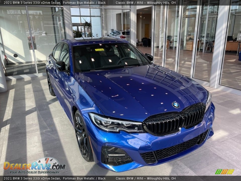 2021 BMW 3 Series 330i xDrive Sedan Portimao Blue Metallic / Black Photo #1
