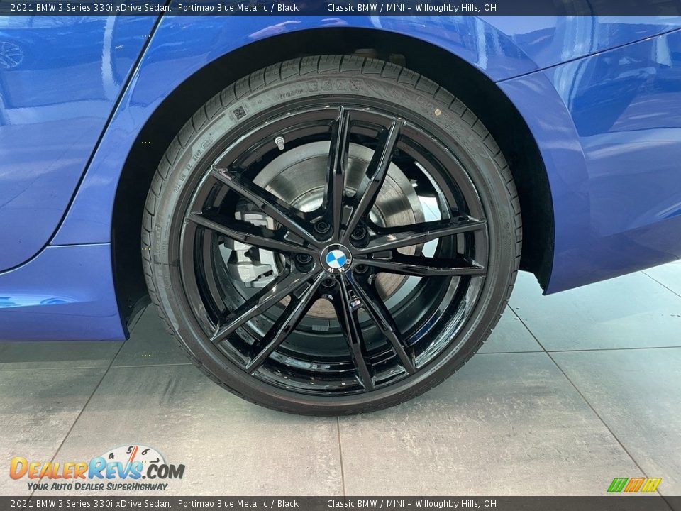 2021 BMW 3 Series 330i xDrive Sedan Portimao Blue Metallic / Black Photo #3