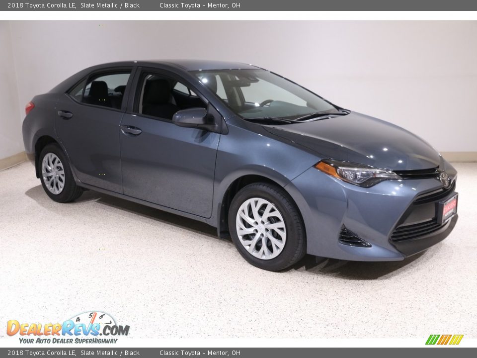 2018 Toyota Corolla LE Slate Metallic / Black Photo #1