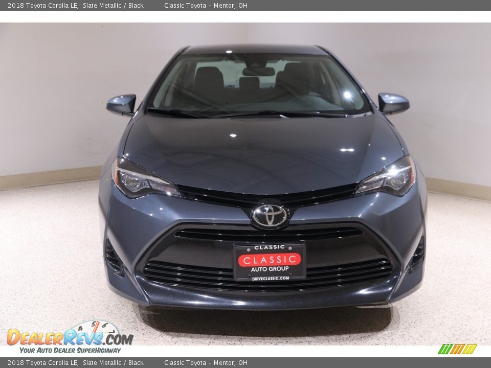 2018 Toyota Corolla LE Slate Metallic / Black Photo #2
