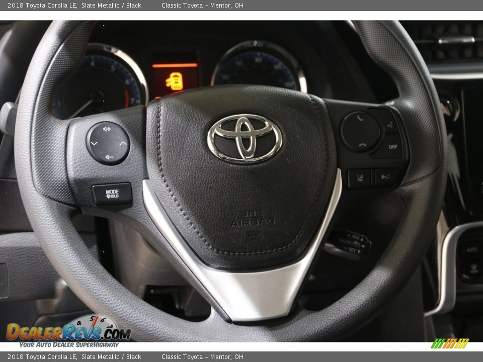 2018 Toyota Corolla LE Slate Metallic / Black Photo #7