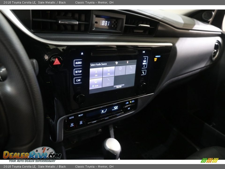 2018 Toyota Corolla LE Slate Metallic / Black Photo #9