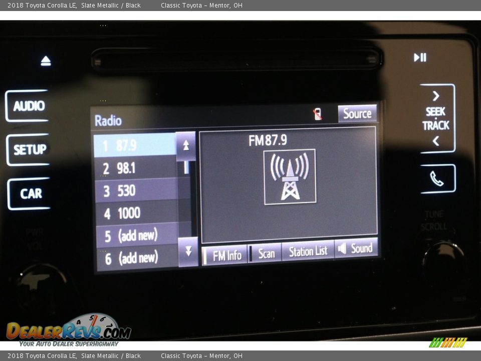2018 Toyota Corolla LE Slate Metallic / Black Photo #10
