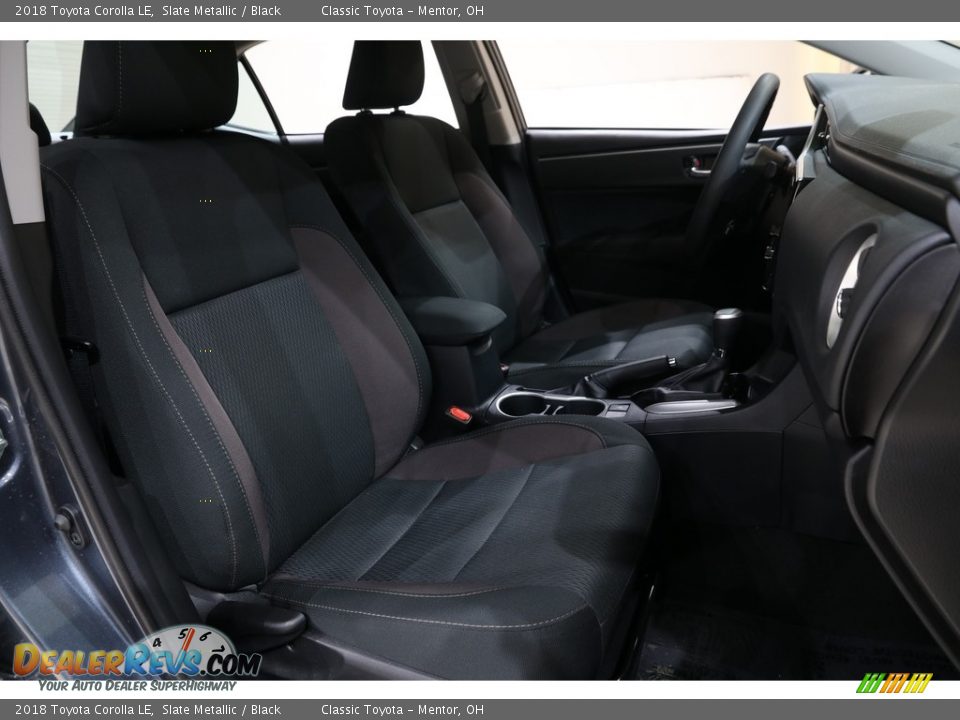 2018 Toyota Corolla LE Slate Metallic / Black Photo #14