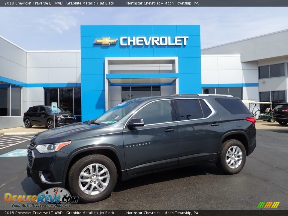 2018 Chevrolet Traverse LT AWD Graphite Metallic / Jet Black Photo #1