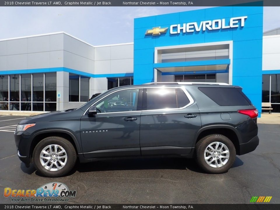 2018 Chevrolet Traverse LT AWD Graphite Metallic / Jet Black Photo #3