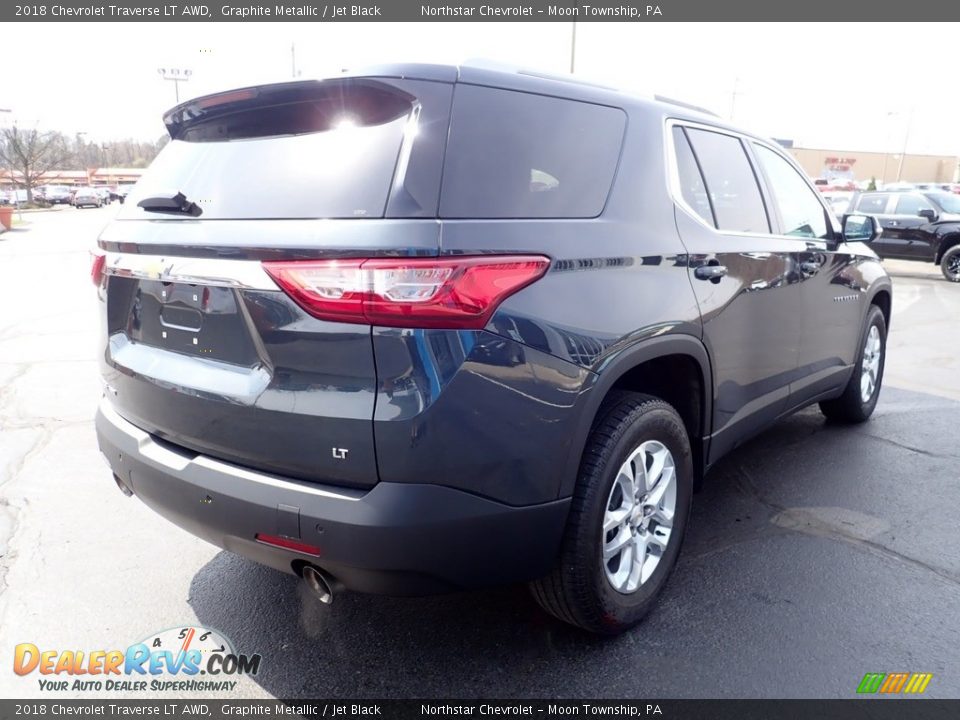 2018 Chevrolet Traverse LT AWD Graphite Metallic / Jet Black Photo #8