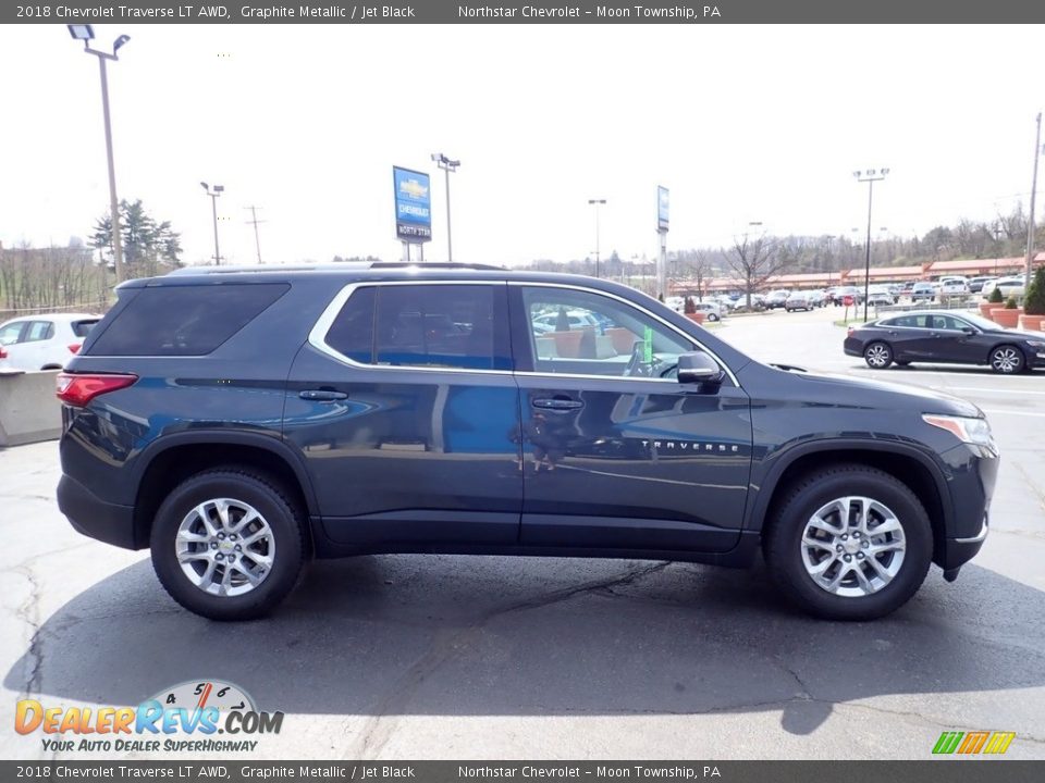 2018 Chevrolet Traverse LT AWD Graphite Metallic / Jet Black Photo #10