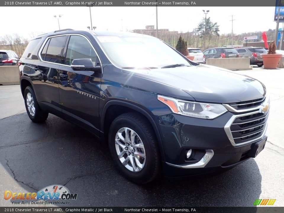 2018 Chevrolet Traverse LT AWD Graphite Metallic / Jet Black Photo #11