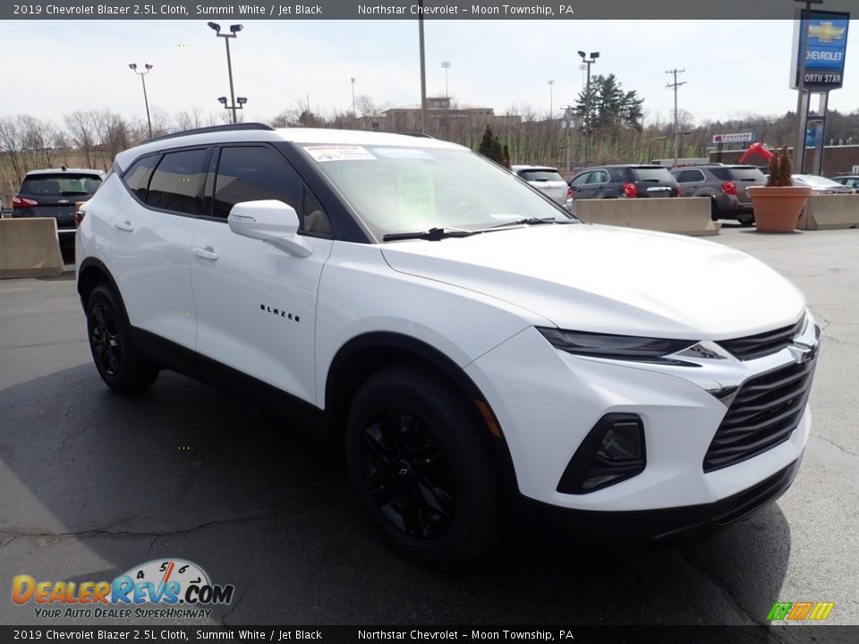 2019 Chevrolet Blazer 2.5L Cloth Summit White / Jet Black Photo #11