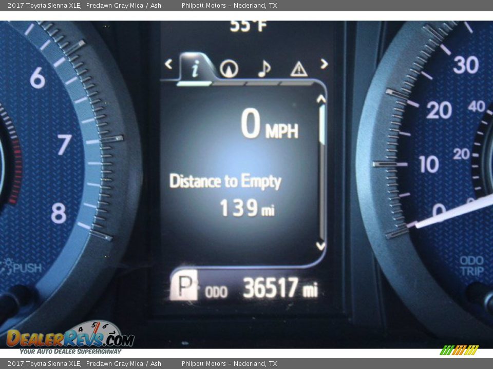 2017 Toyota Sienna XLE Predawn Gray Mica / Ash Photo #16