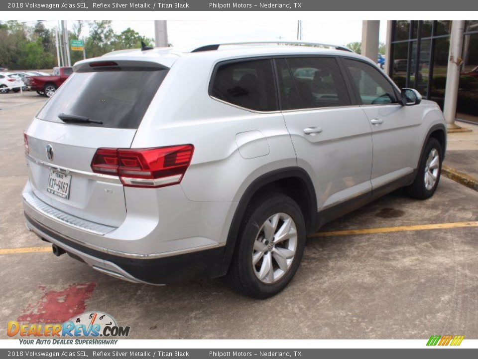 2018 Volkswagen Atlas SEL Reflex Silver Metallic / Titan Black Photo #8