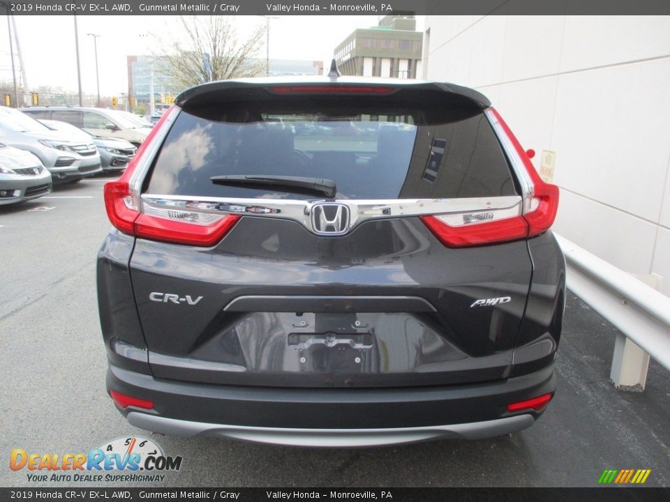 2019 Honda CR-V EX-L AWD Gunmetal Metallic / Gray Photo #4