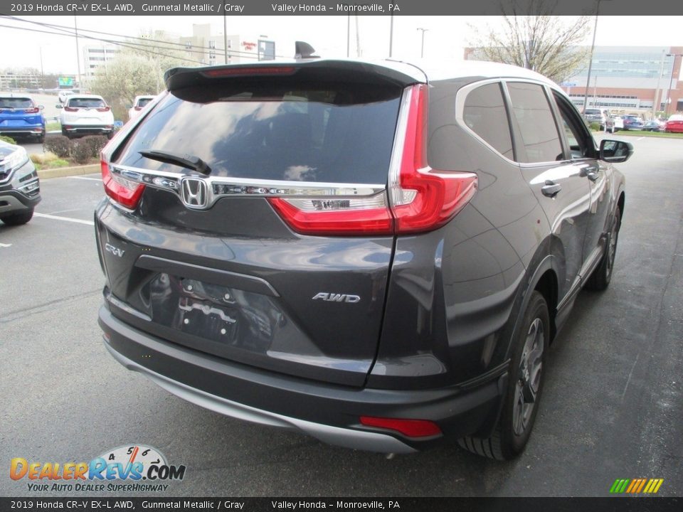 2019 Honda CR-V EX-L AWD Gunmetal Metallic / Gray Photo #5