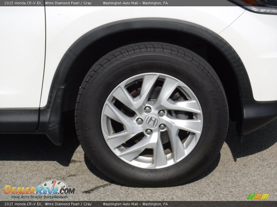 2015 Honda CR-V EX White Diamond Pearl / Gray Photo #10