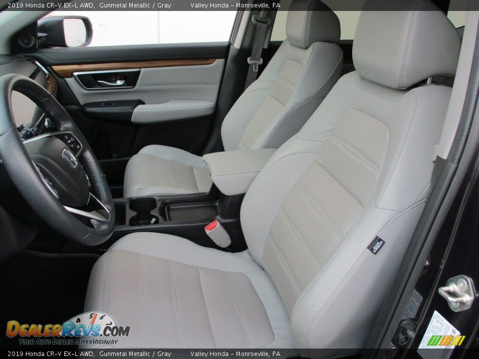 2019 Honda CR-V EX-L AWD Gunmetal Metallic / Gray Photo #12