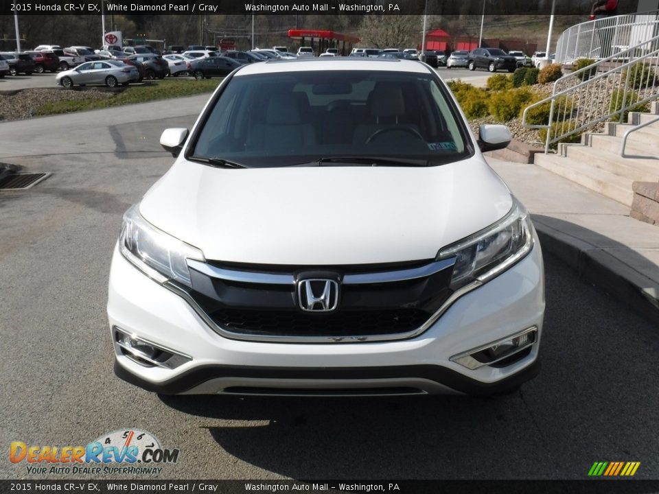 2015 Honda CR-V EX White Diamond Pearl / Gray Photo #12