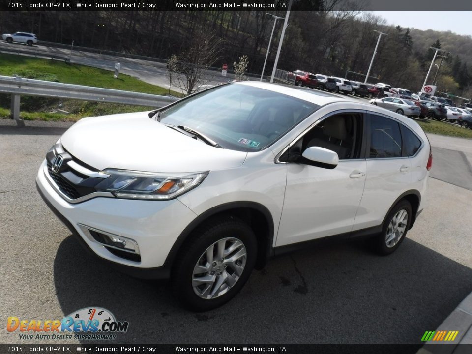 2015 Honda CR-V EX White Diamond Pearl / Gray Photo #13