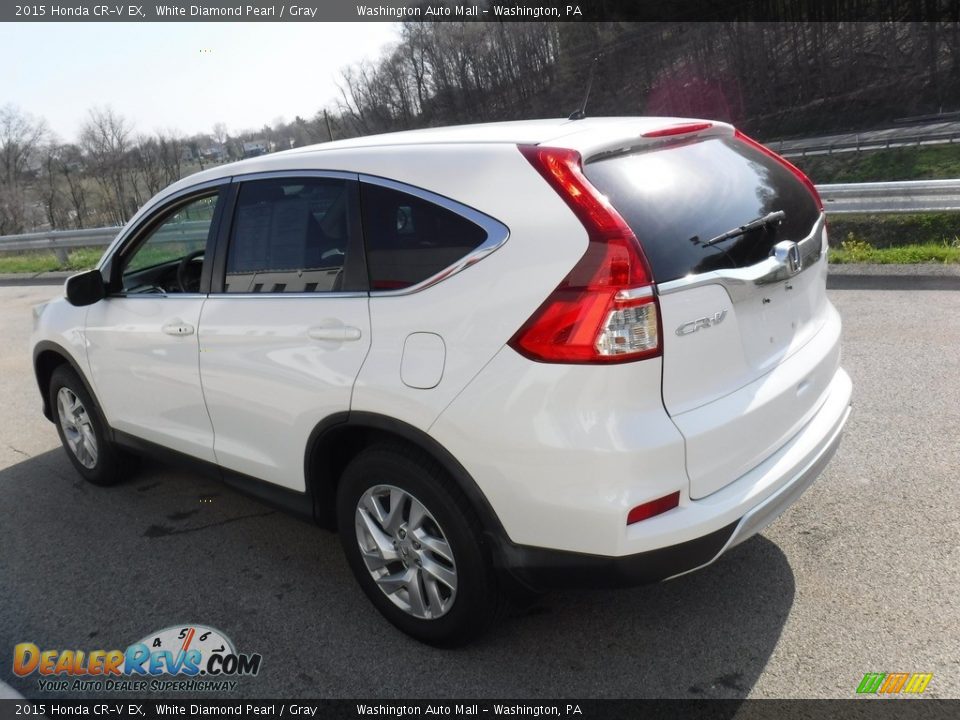 2015 Honda CR-V EX White Diamond Pearl / Gray Photo #14