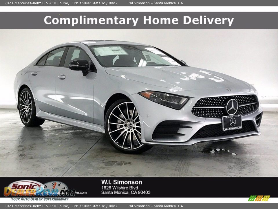 2021 Mercedes-Benz CLS 450 Coupe Cirrus Silver Metallic / Black Photo #1