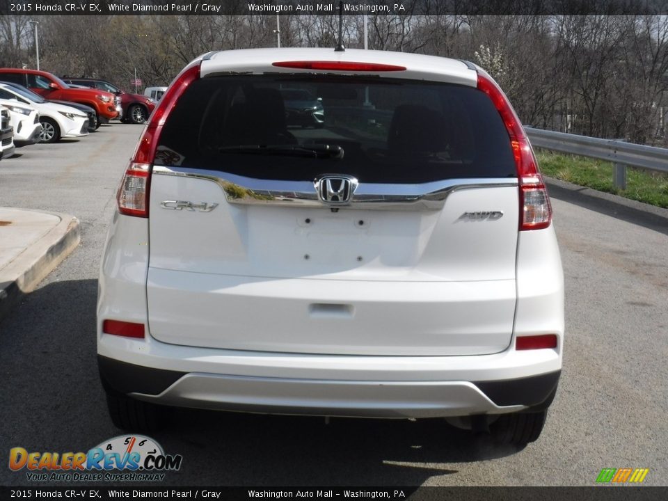 2015 Honda CR-V EX White Diamond Pearl / Gray Photo #15