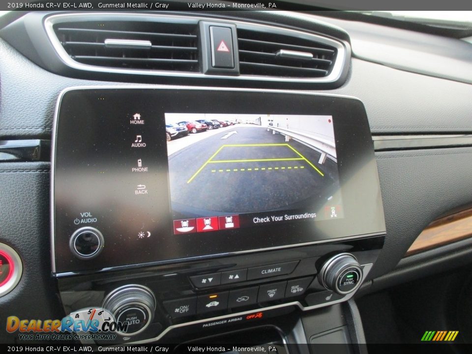 2019 Honda CR-V EX-L AWD Gunmetal Metallic / Gray Photo #16