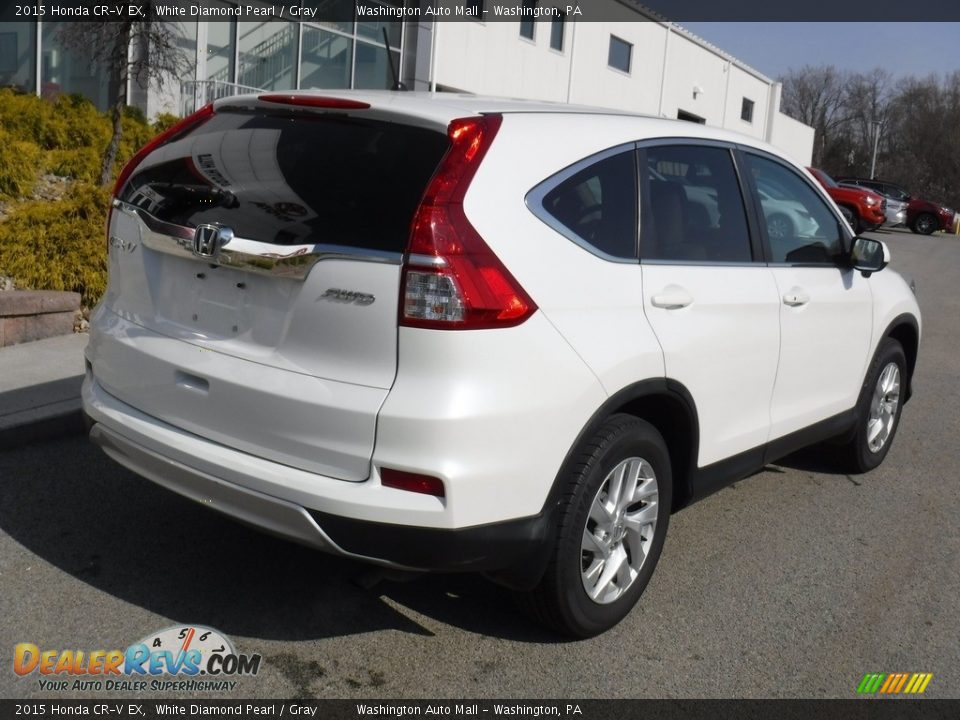 2015 Honda CR-V EX White Diamond Pearl / Gray Photo #16