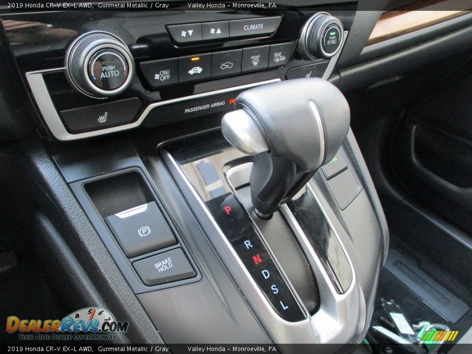 2019 Honda CR-V EX-L AWD Gunmetal Metallic / Gray Photo #17