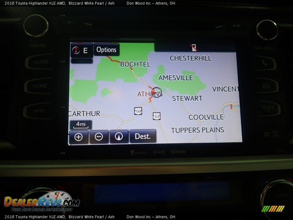 2018 Toyota Highlander XLE AWD Blizzard White Pearl / Ash Photo #4