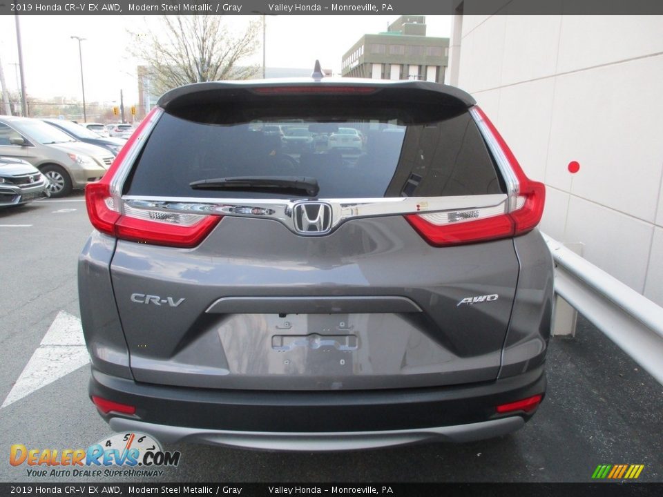 2019 Honda CR-V EX AWD Modern Steel Metallic / Gray Photo #4