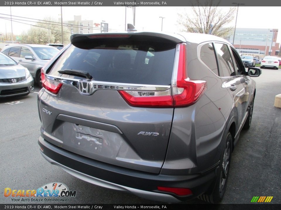 2019 Honda CR-V EX AWD Modern Steel Metallic / Gray Photo #5