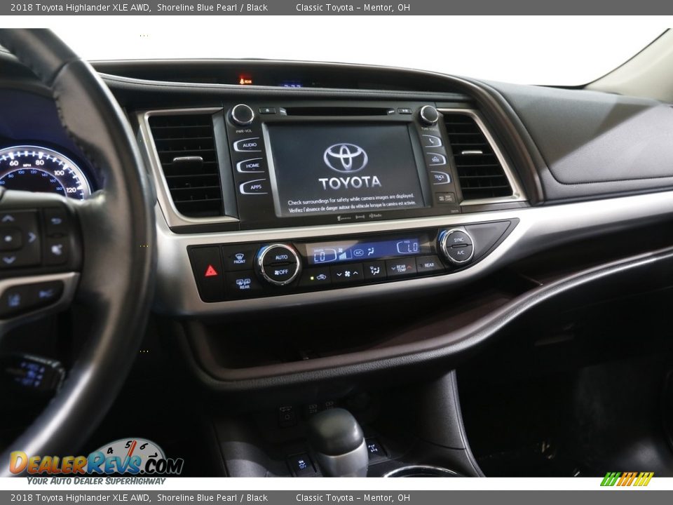 2018 Toyota Highlander XLE AWD Shoreline Blue Pearl / Black Photo #9