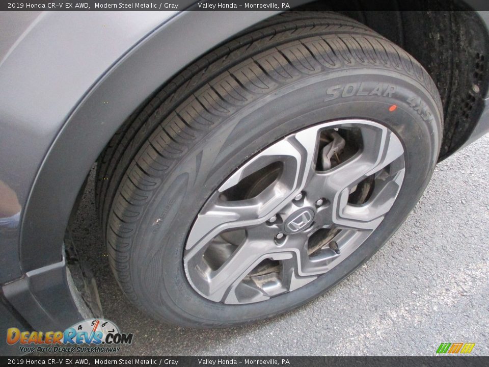 2019 Honda CR-V EX AWD Modern Steel Metallic / Gray Photo #7
