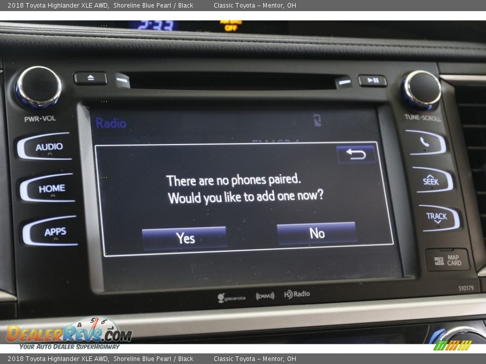 2018 Toyota Highlander XLE AWD Shoreline Blue Pearl / Black Photo #12