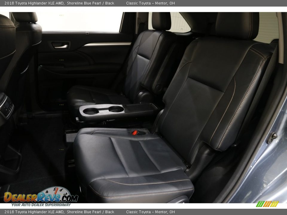 2018 Toyota Highlander XLE AWD Shoreline Blue Pearl / Black Photo #17
