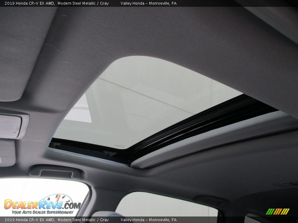 2019 Honda CR-V EX AWD Modern Steel Metallic / Gray Photo #12
