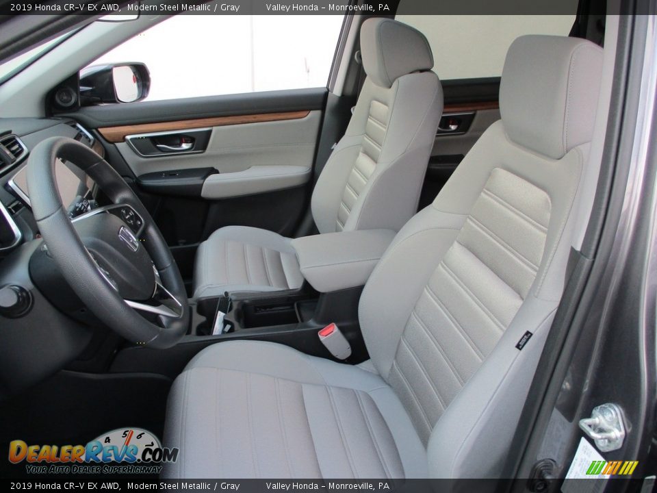2019 Honda CR-V EX AWD Modern Steel Metallic / Gray Photo #13