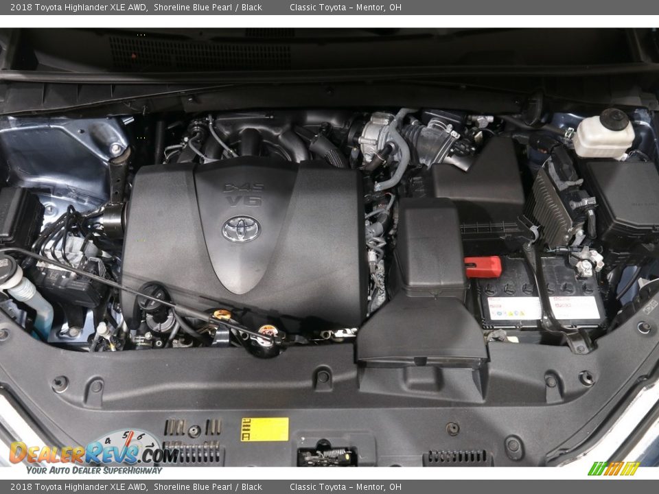 2018 Toyota Highlander XLE AWD Shoreline Blue Pearl / Black Photo #20