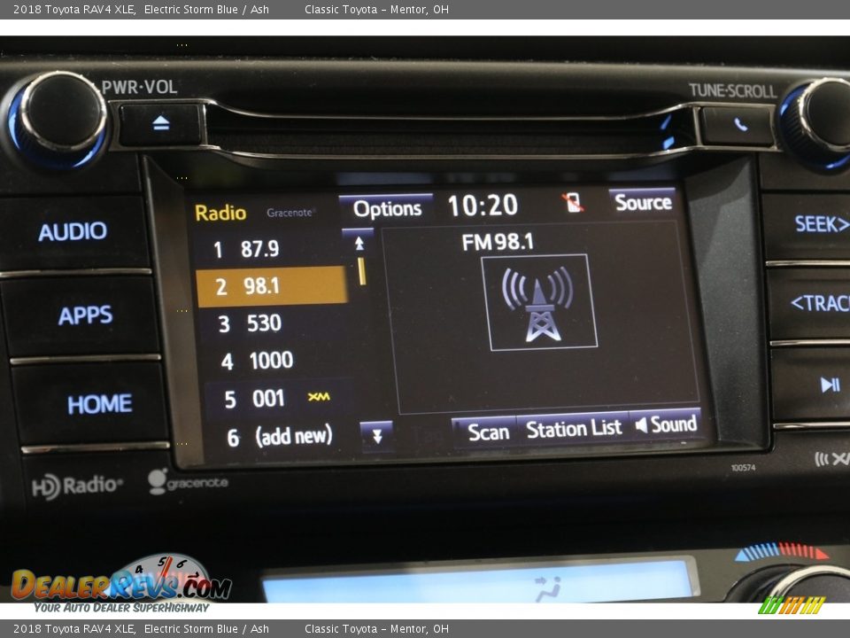 2018 Toyota RAV4 XLE Electric Storm Blue / Ash Photo #10